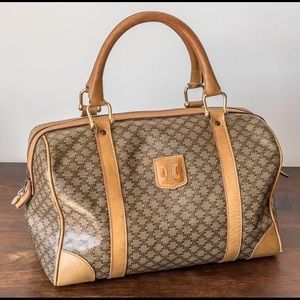 Vintage Celine handbag, Brown Macadam PVC